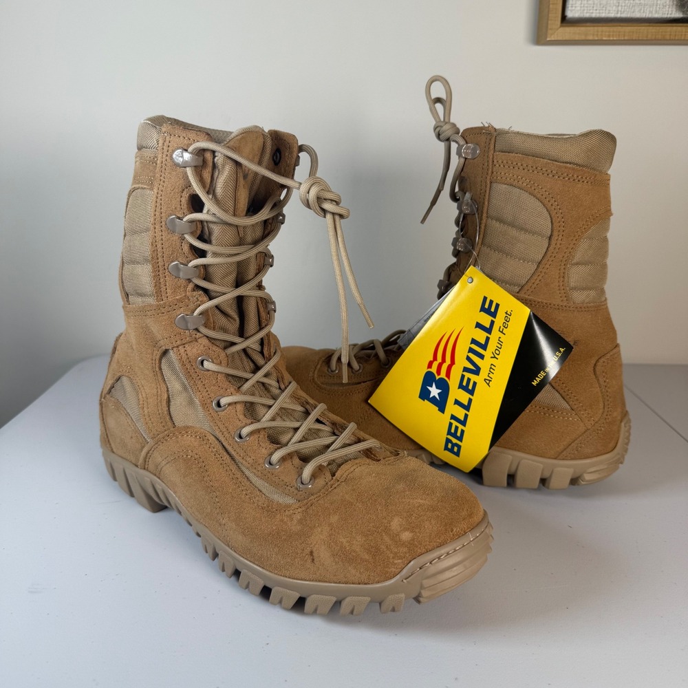 NEW Belleville 333 Sabre Military Boots 11.5 Regular Coyote Tactical USA NWT